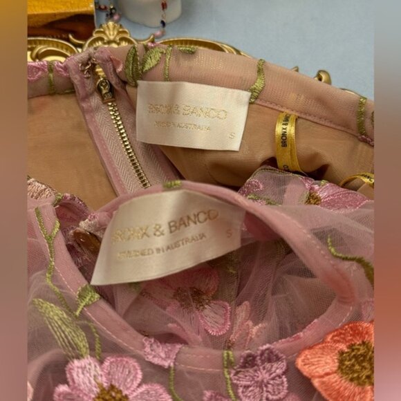🆕 BRONX & BANCO 🧿 NWOT Jasmine Pastel Pink Multi Two Piece Set, Sz S / US 4 - Picture 13 of 14